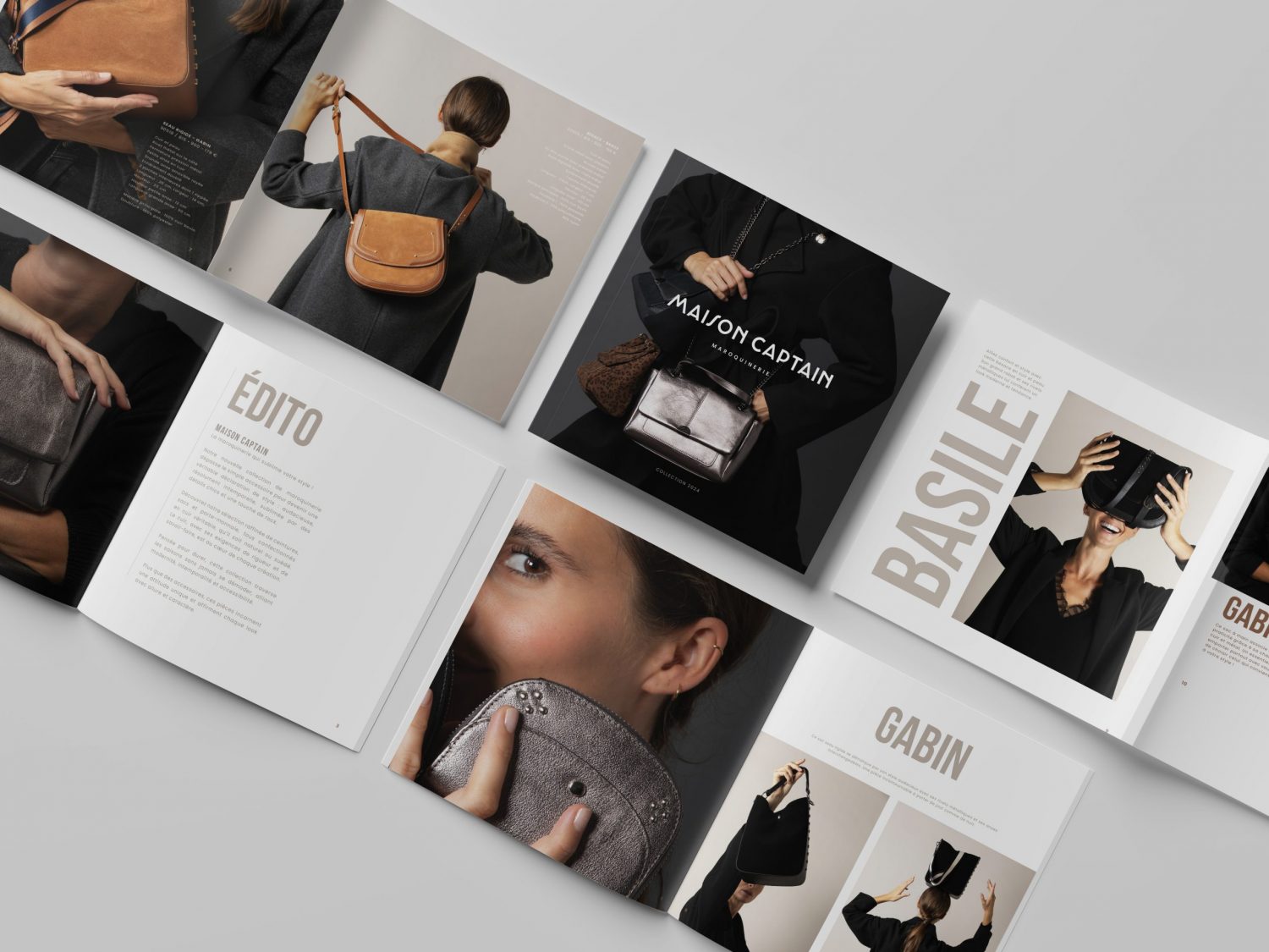Maison Captain — catalogue et supports print mode