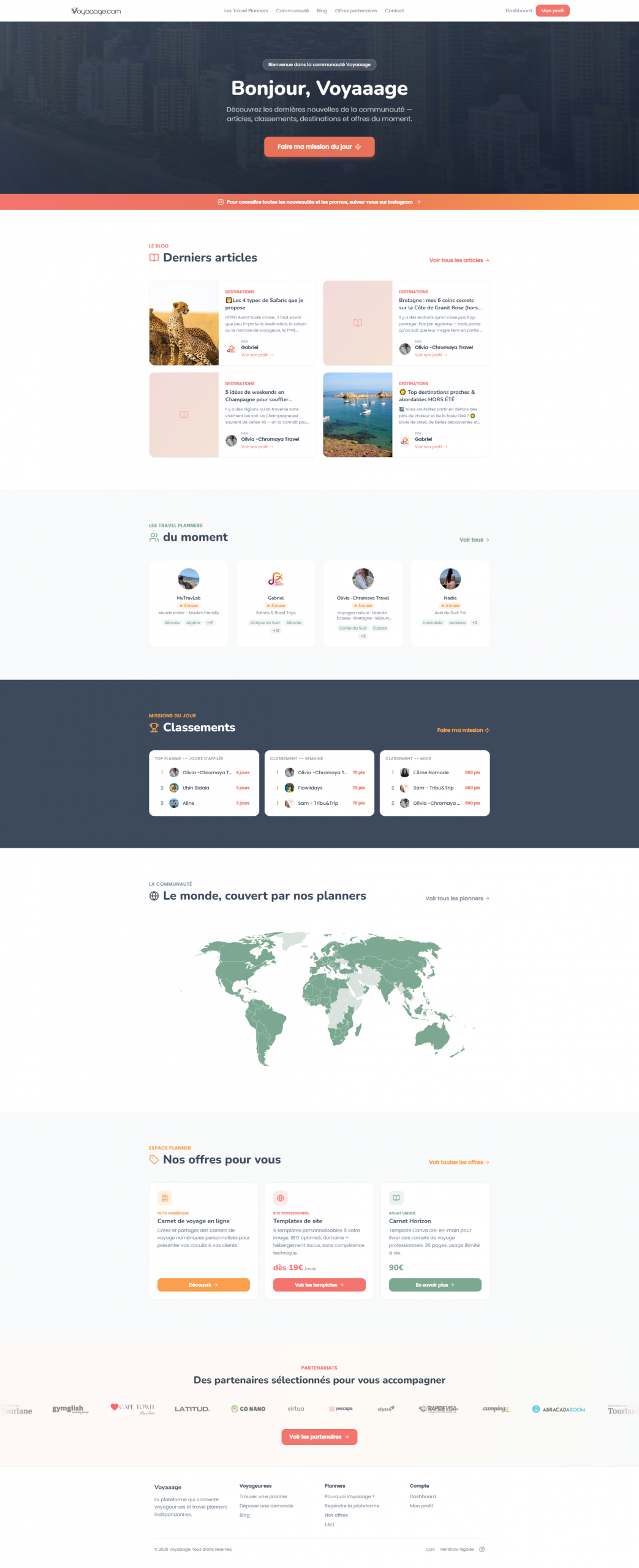 Voyaaage — site internet